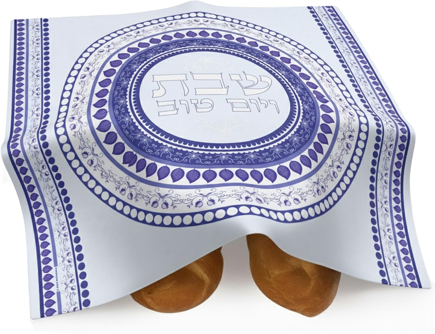 Wedding Sutra - Copri-Challah con Stampa Mandala Blu per