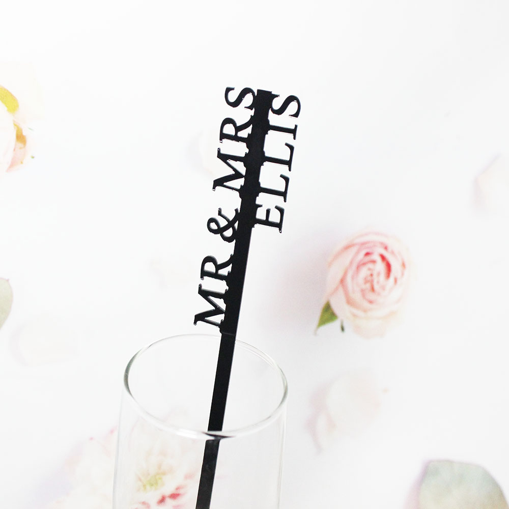 Wedding Souvenir - Agitatori per Bevande Personalizzati, Etichette per