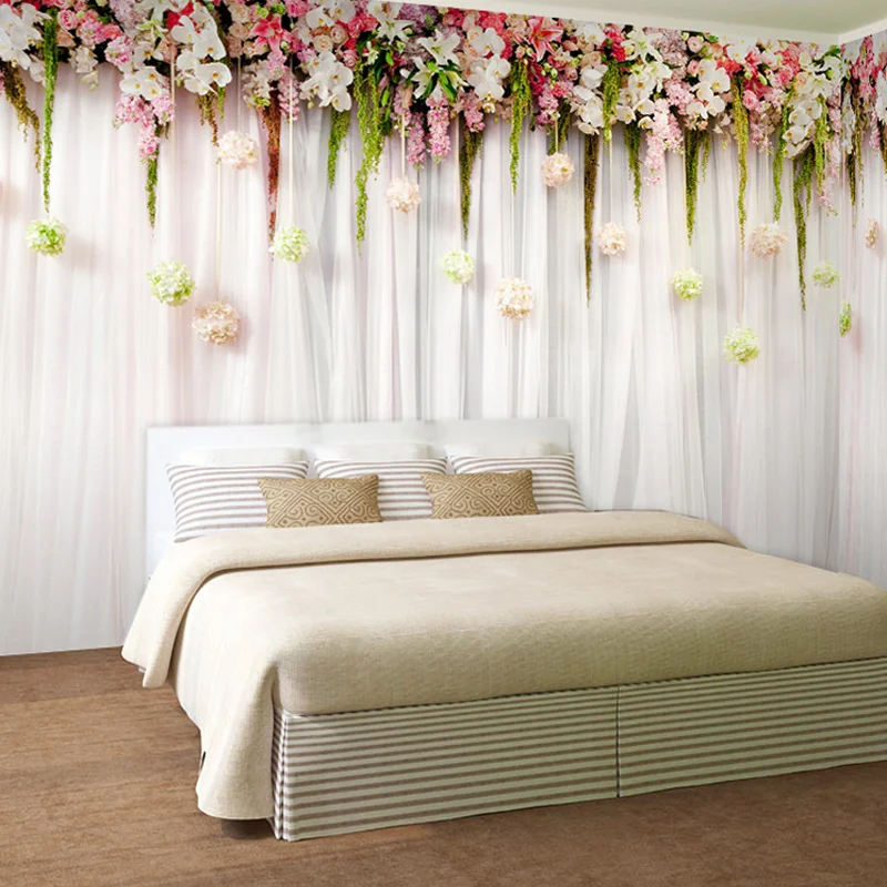 Wedding Backdrop Curtain - Panno da parete personalizzato Moda Fiori