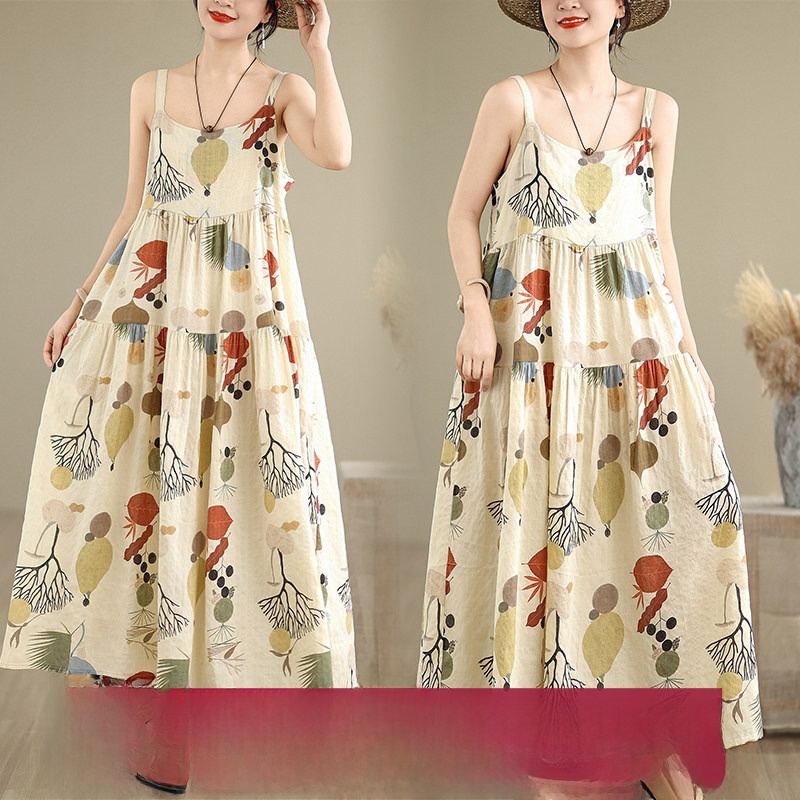 Good Floral & Wedding Decor Supply - Abito Lungo Estivo in Cotone e