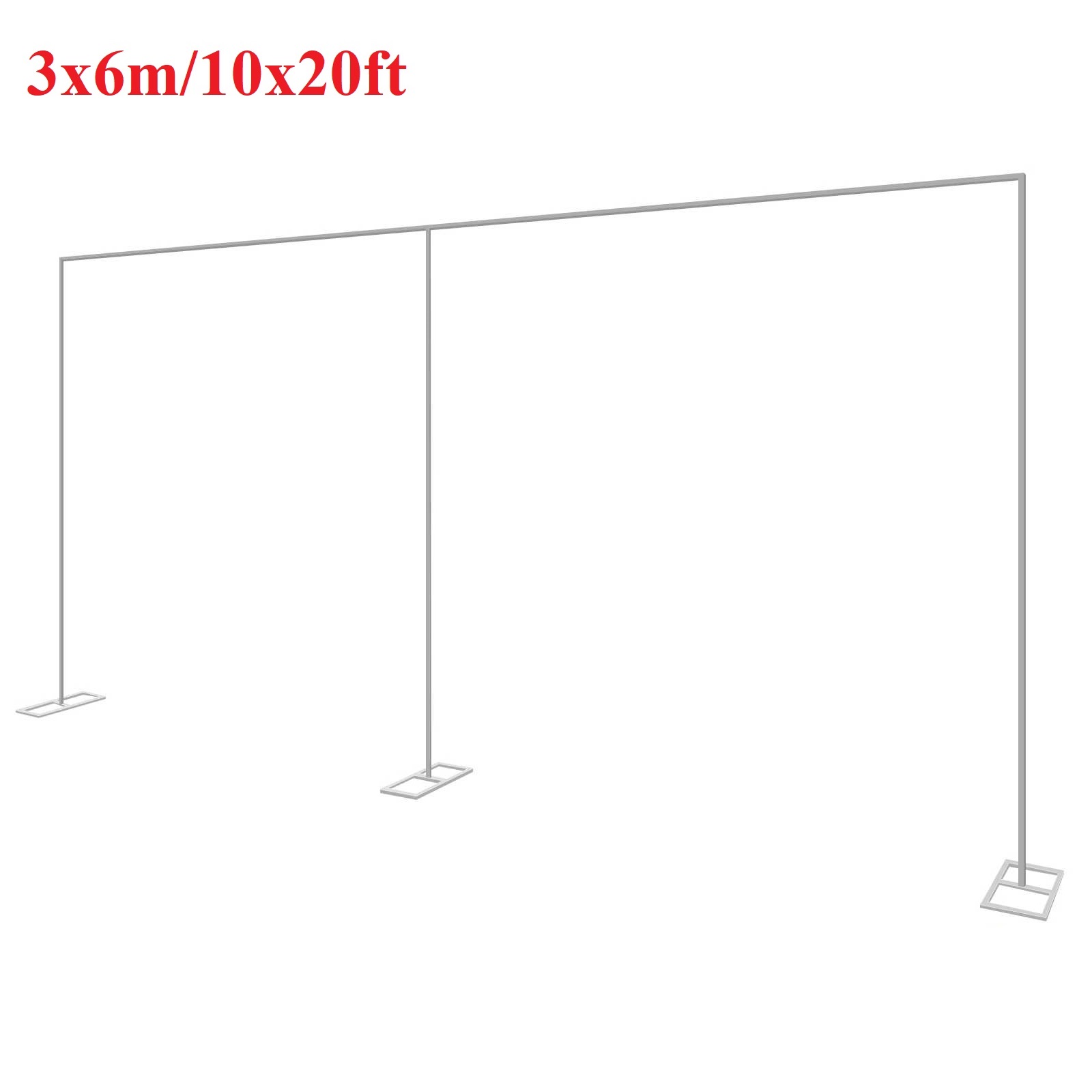 Wedding Backdrop Curtain - 3x6m/10x20ft Metallo Arco di Nozze Stand