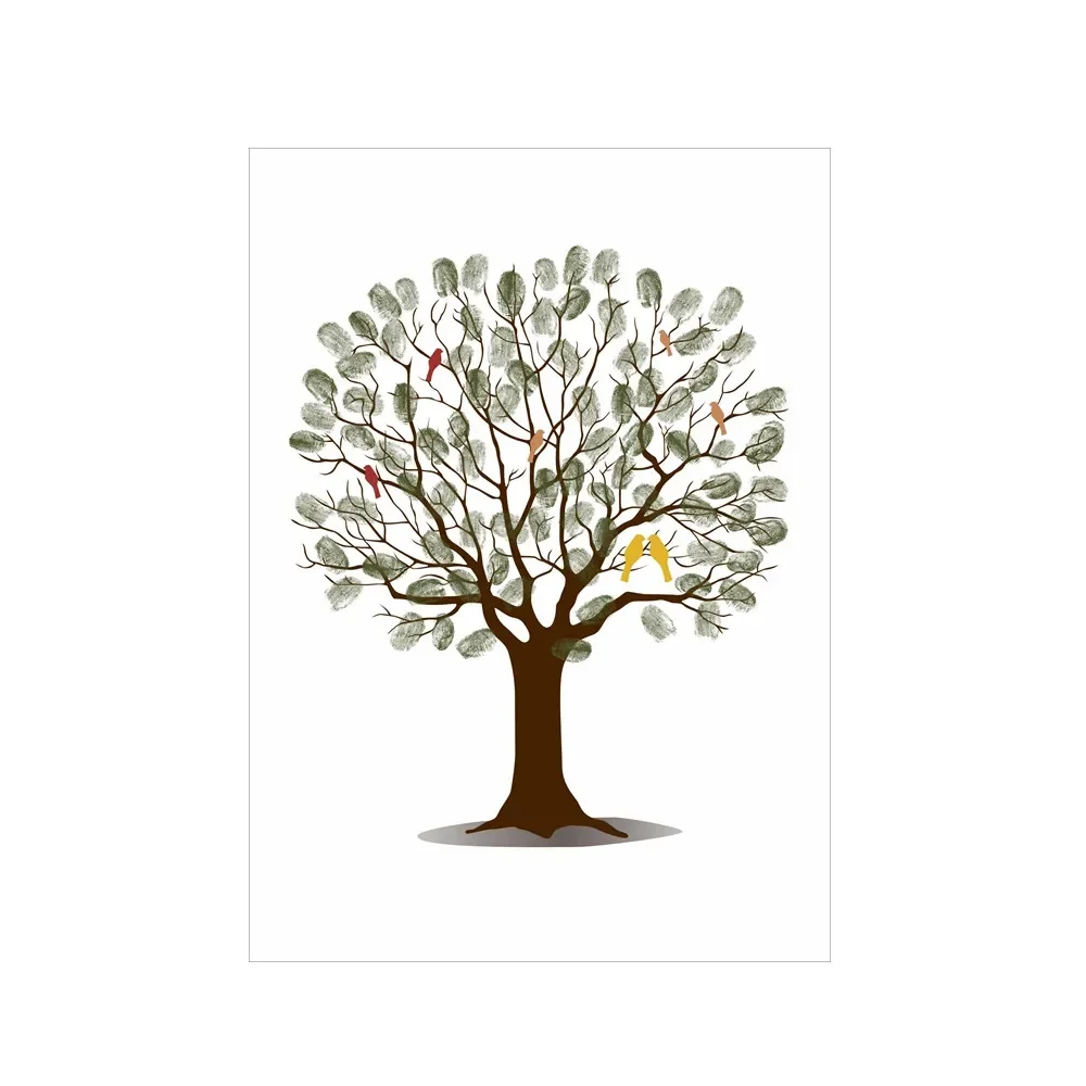 Wedding Souvenir - Poster artistico su tela con albero