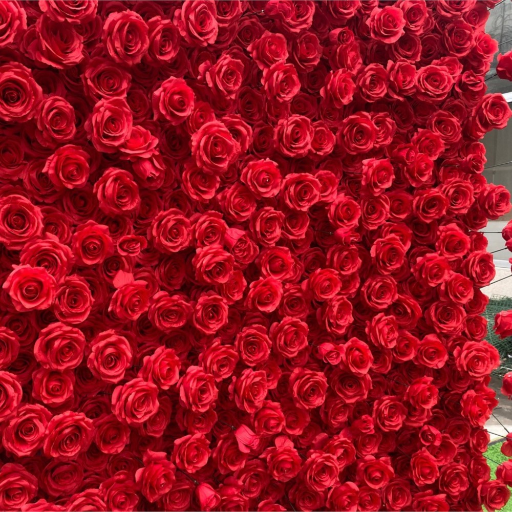 Uflower Red Rose 5D Panno Fior - Wedding Backdrop Curtain recensione e prezzo