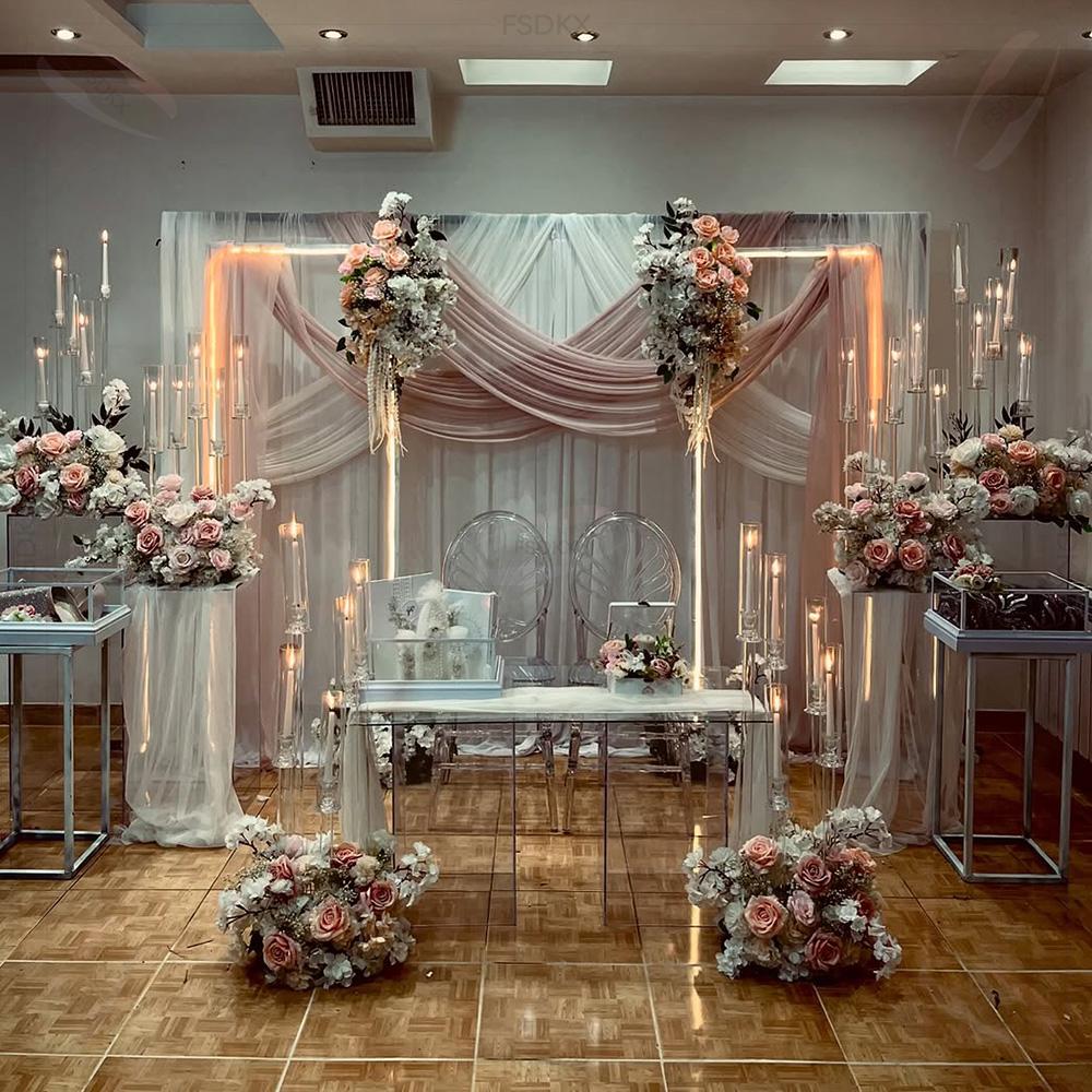 Tende bianche di misurazione p - Wedding Backdrop Curtain recensione e prezzo