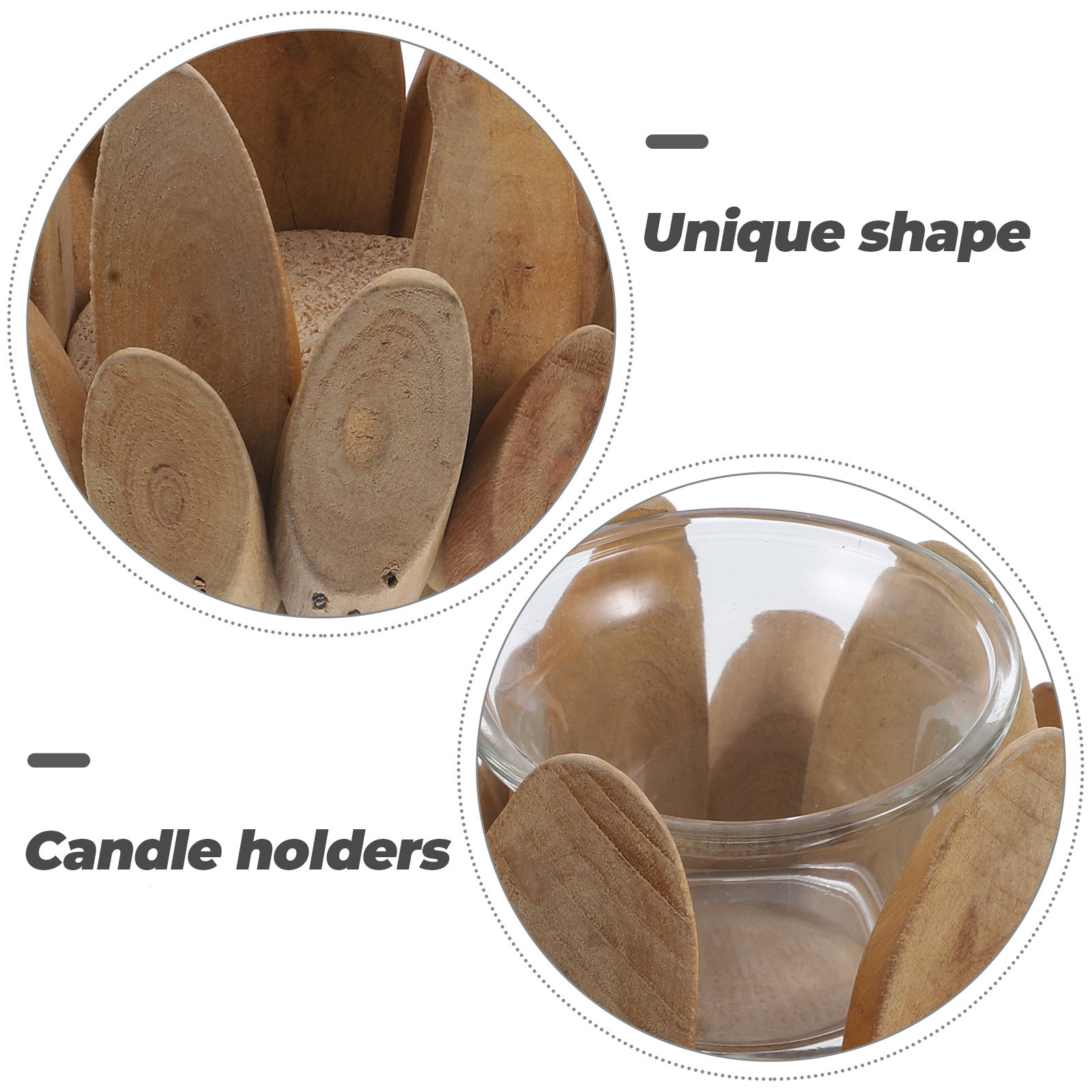 Portacandele in Legno a Forma  - Wedding Supply Decor recensione e prezzo