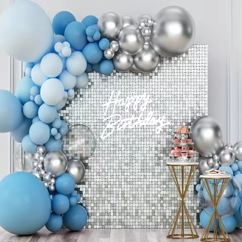 1/2/6/10PCS argentato/dorato/n - Wedding Backdrop Curtain recensione e prezzo
