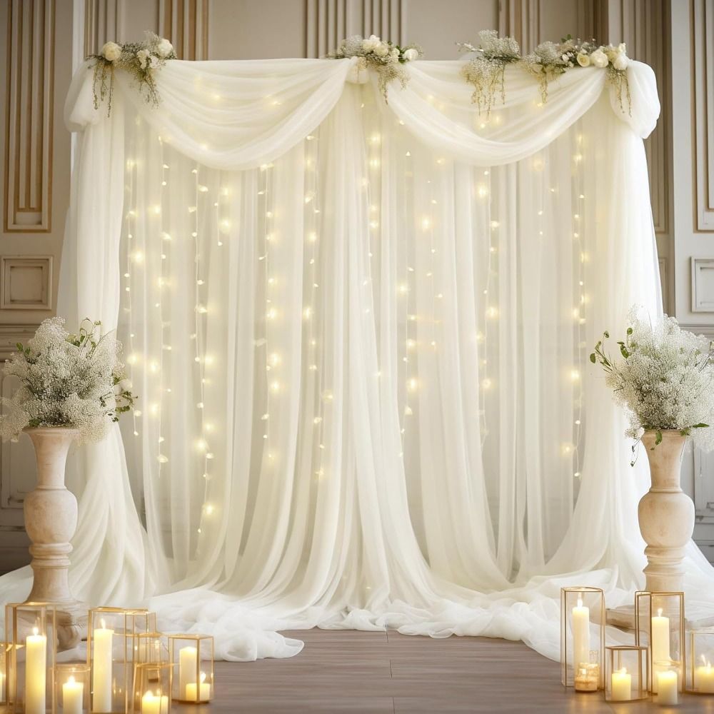 Tende Bianche per Sfondo Matri - Wedding Backdrop Curtain recensione e prezzo