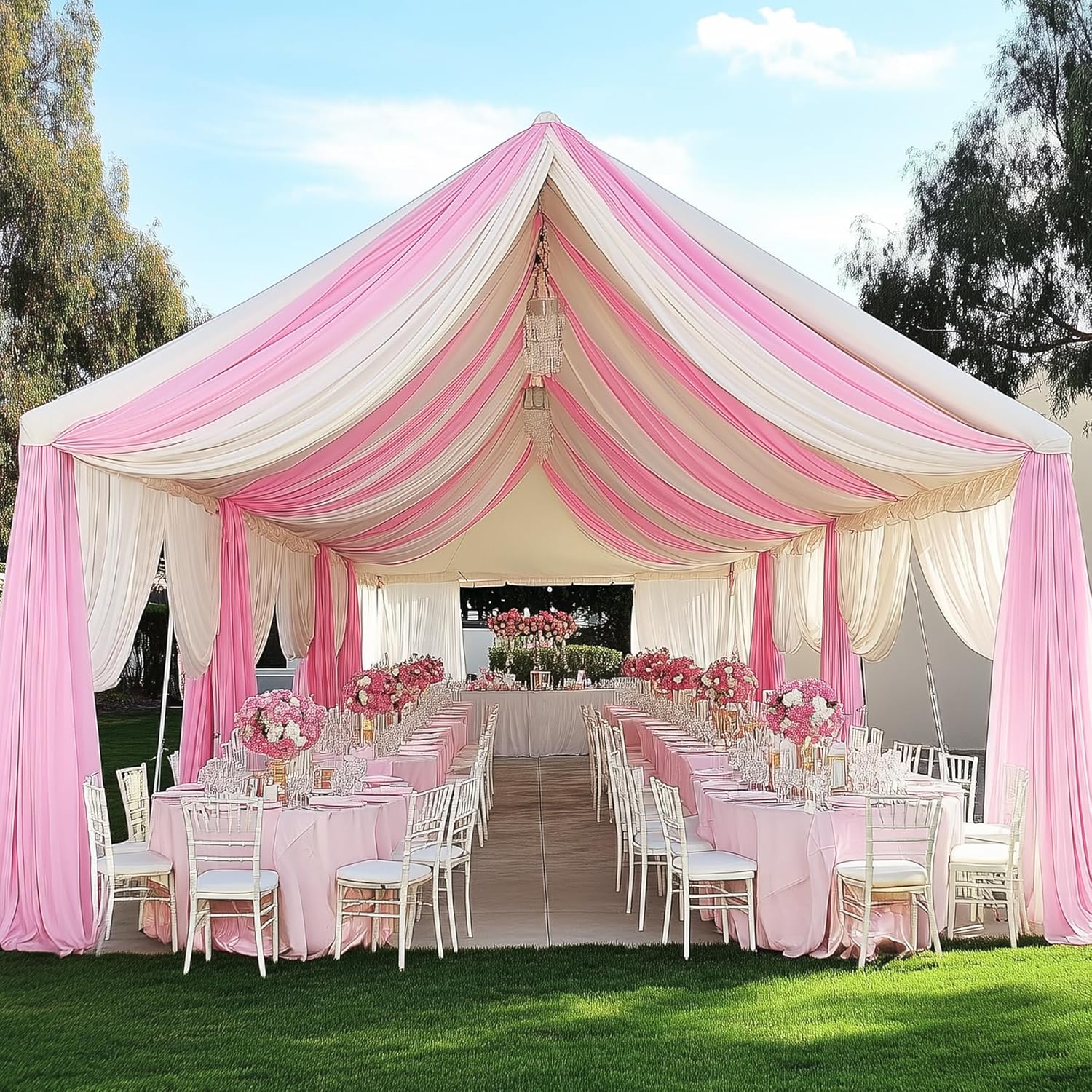 Tende bianche per feste - Sfon - Wedding Backdrop Curtain recensione e prezzo