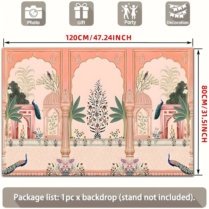 Sfondo Floreale Mughal Ornato  - Wedding Backdrop Curtain recensione e prezzo