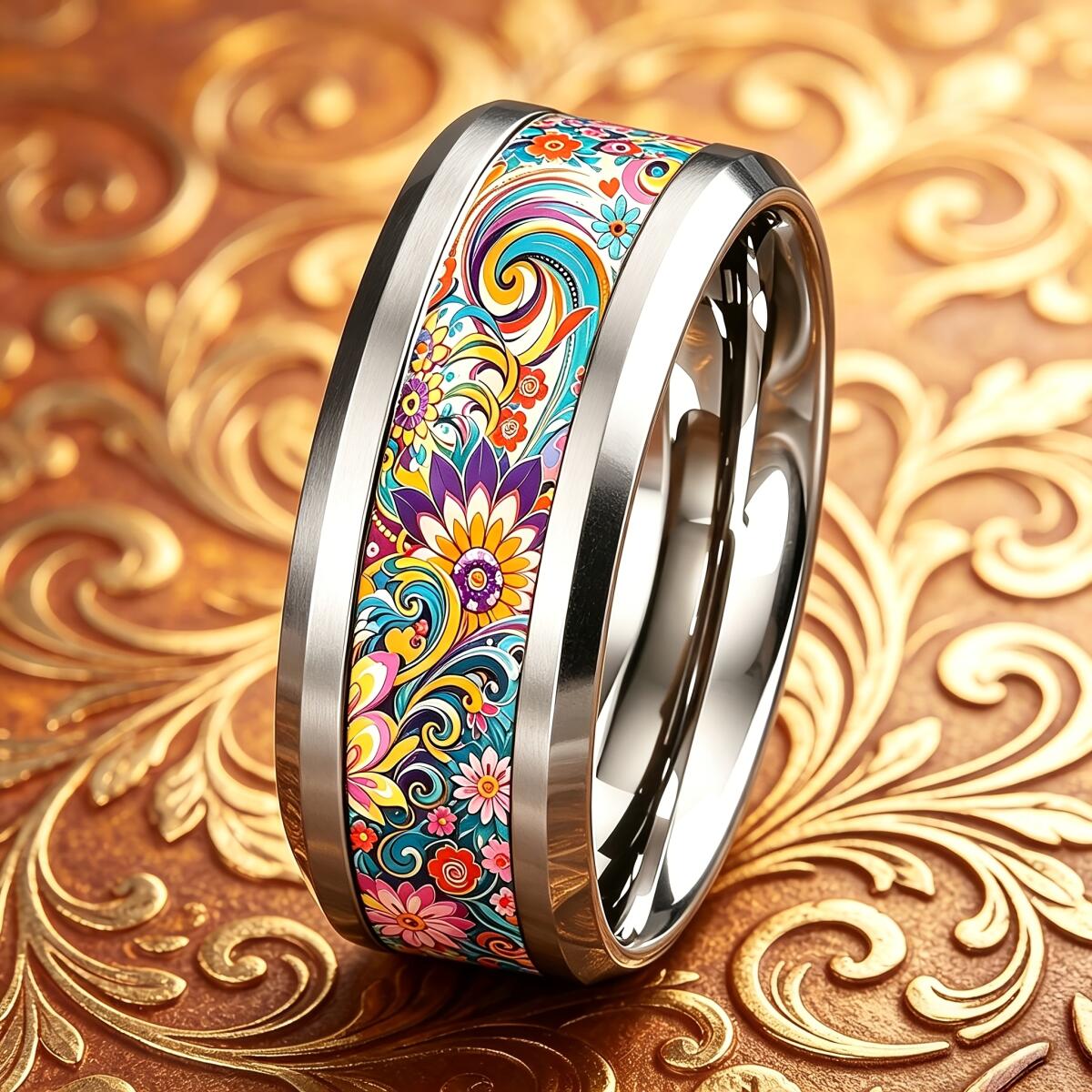 Anello floreale mandala colora - Wedding Sutra recensione e prezzo