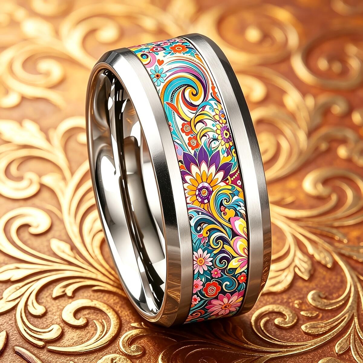 Anello floreale mandala colora - Wedding Sutra recensione e prezzo