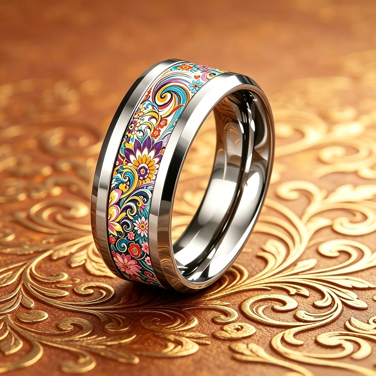 Anello floreale mandala colora - Wedding Sutra recensione e prezzo