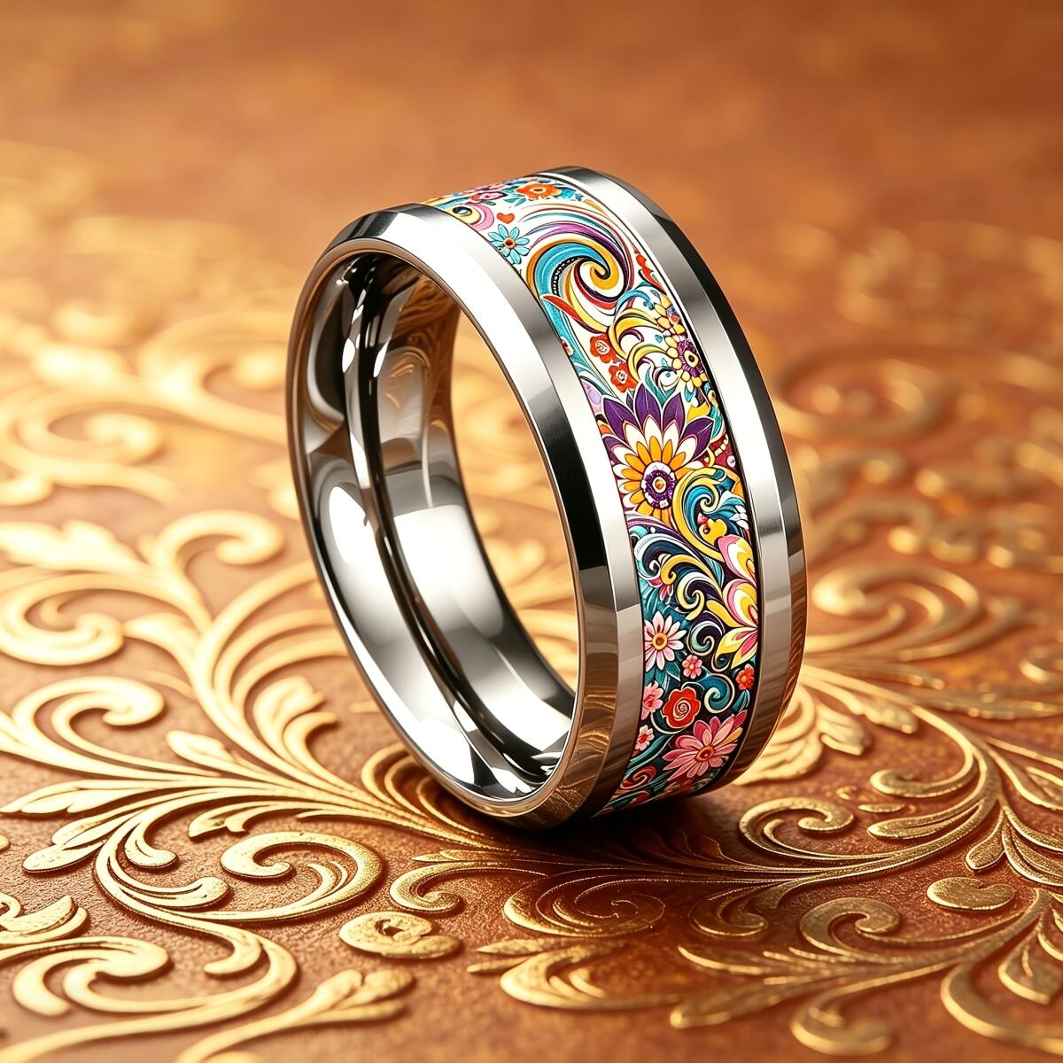 Anello floreale mandala colora - Wedding Sutra recensione e prezzo